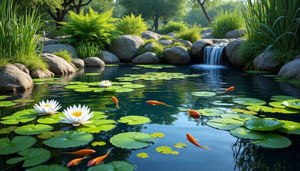 découvrez notre expertise en conception et construction de bassins aquatiques, créant des biotopes équilibrés qui favorisent la biodiversité et l'harmonie de votre espace extérieur. profitez d'un écosystème naturalisé, esthétique et durable pour embellir votre jardin.